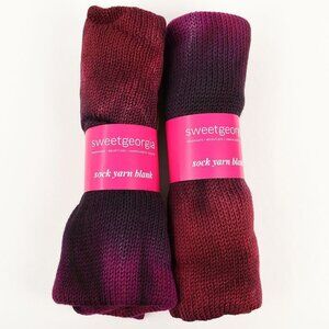 SweetGeorgia Bundle of 2 Sock Yarn Blanks Superwash Merino Nylon Tapestry Color